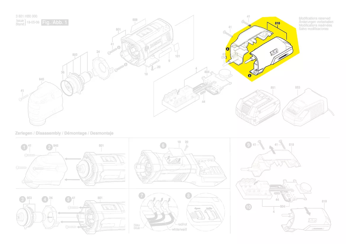 tiroir porte-batterie réf. 2 609 199 750 Bosch